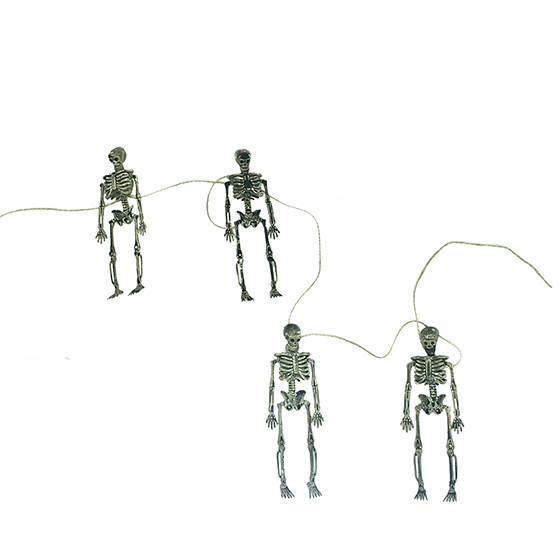 Varal Esqueleto Decoração de Halloween - 1,40 metros de comprimento