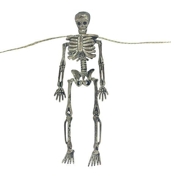 Varal Esqueleto Decoração de Halloween - 1,40 metros de comprimento