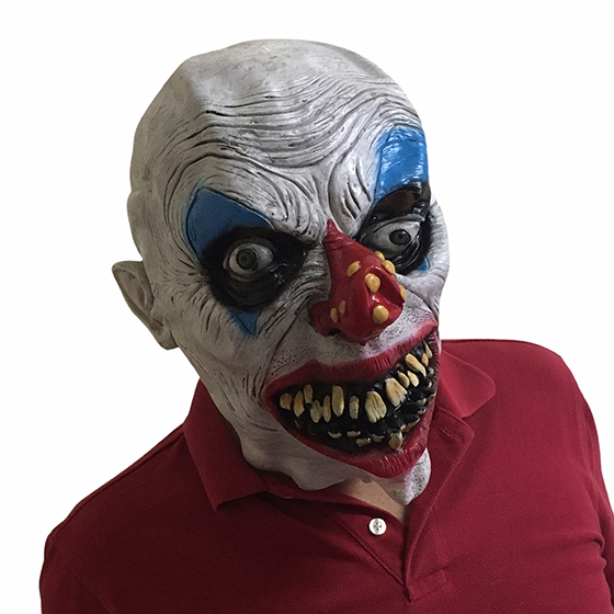 Máscara Látex Palhaço Assustador Halloween Cosplay