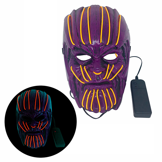 Máscara Led Neon Thanos Halloween Cosplay Envio 24h Promoção