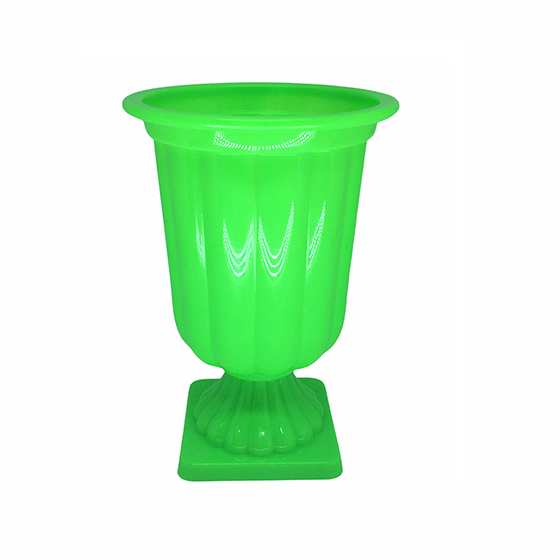 Vaso Plástico Decorativo Verde Neon