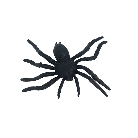 Mini Aranha Preta 6 cm Halloween - 12 unidades