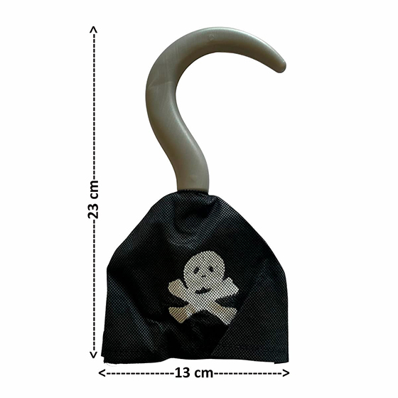 Gancho de Pirata TNT e Plástico Importado