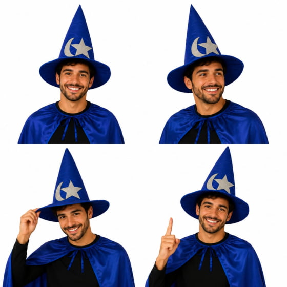 Chapéu de Mago Cosplay Halloween Chapéu de Mago Cosplay Halloween