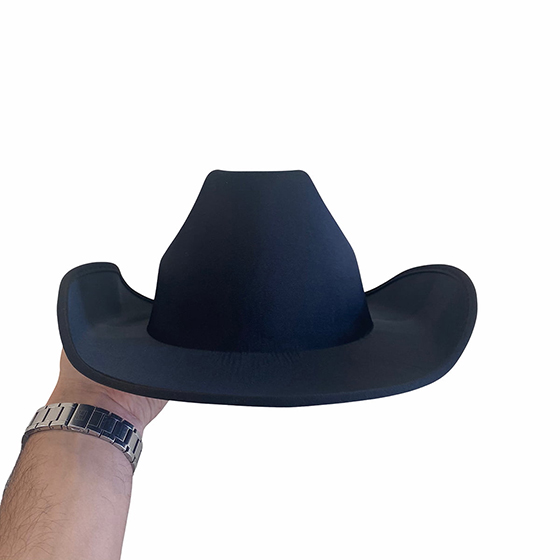 Chapéu Cowboy Liso Preto 
