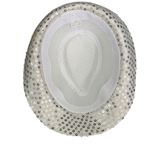 Chapéu Gafieira Luxo Lantejoula Escolha a Cor