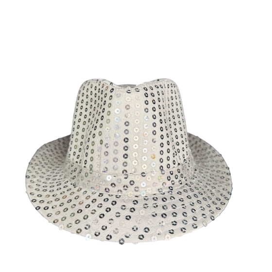 Chapéu Gafieira Luxo Lantejoula Escolha a Cor