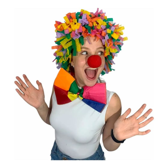 Gravatão Palhaço Colorido Cores Sortidas