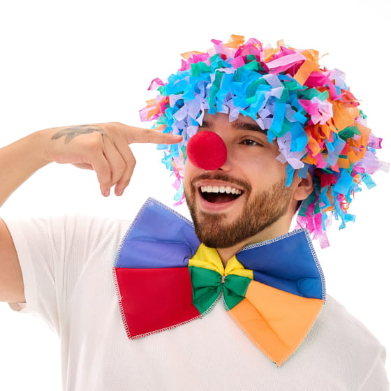 Gravatão Palhaço Colorido Cores Sortidas