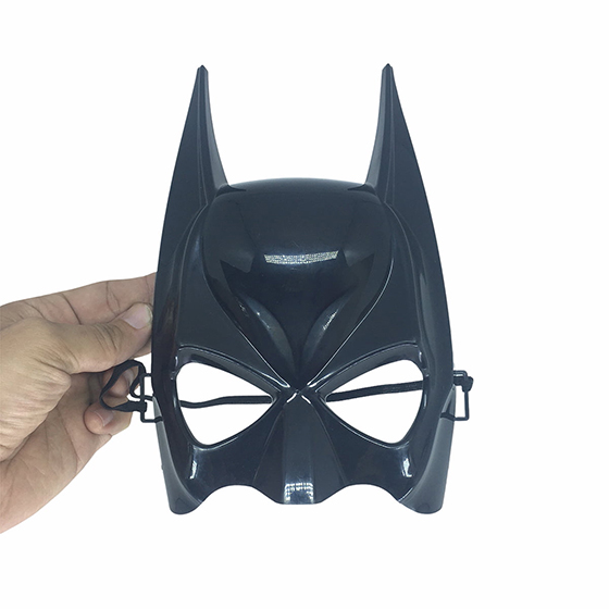 Máscara Homem Morcego Preta para Fantasia