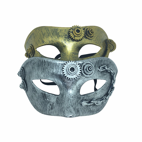 Máscara Steampunk Ouro