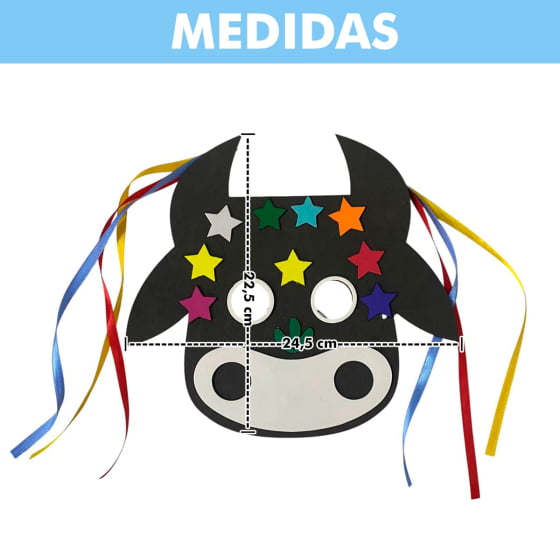 Máscara em EVA Boi Bumbá Folclore Brasileiro
