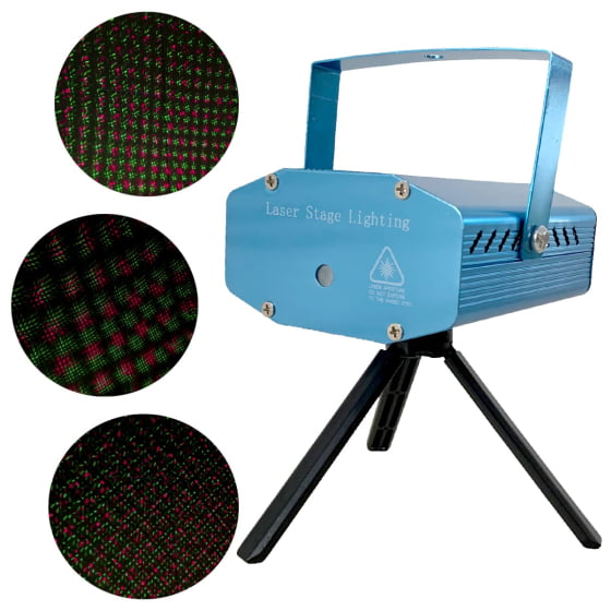 Mini Projetor Canhão de Laser Holográfico para Festas