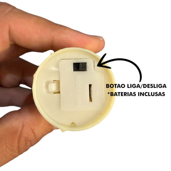 Vela Led Amarela 4,5 cm Importada