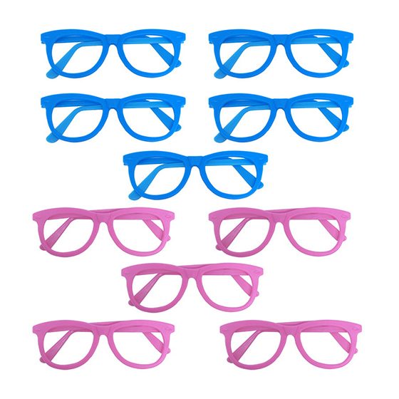 Óculos Azul e Rosa para Chá Revelação - 10 unidades