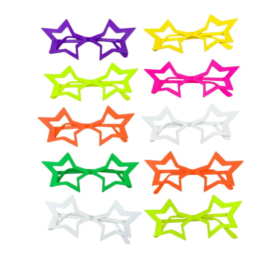Óculos Estrela Chic sem Lentes - 10 unidades