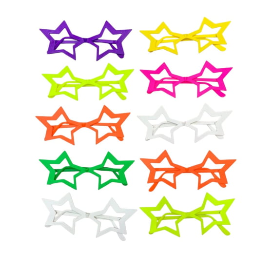 Óculos Estrela Chic sem Lentes - 10 unidades