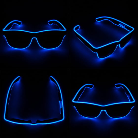Óculos Luxo Led Festa Balada Cores