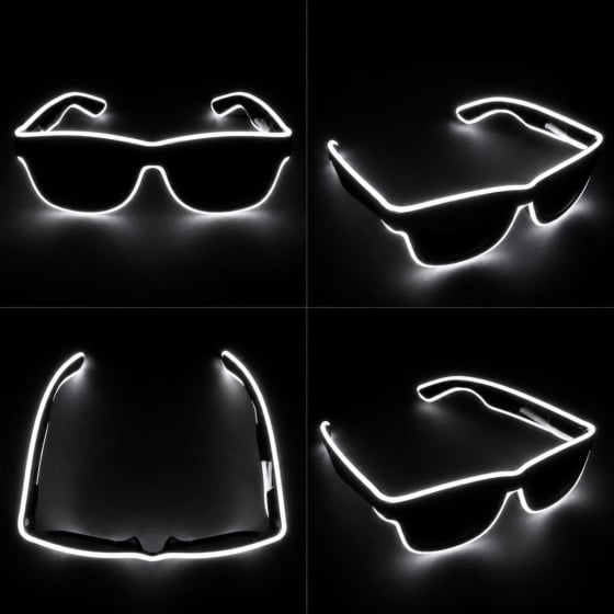 Óculos Luxo Led Festa Balada Cores