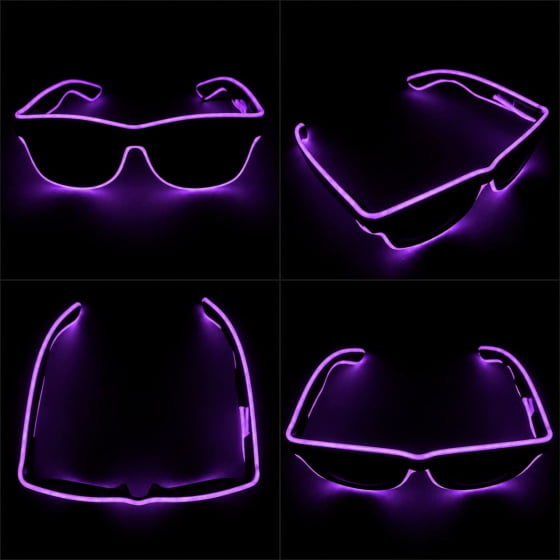 Óculos Luxo Led Festa Balada Cores