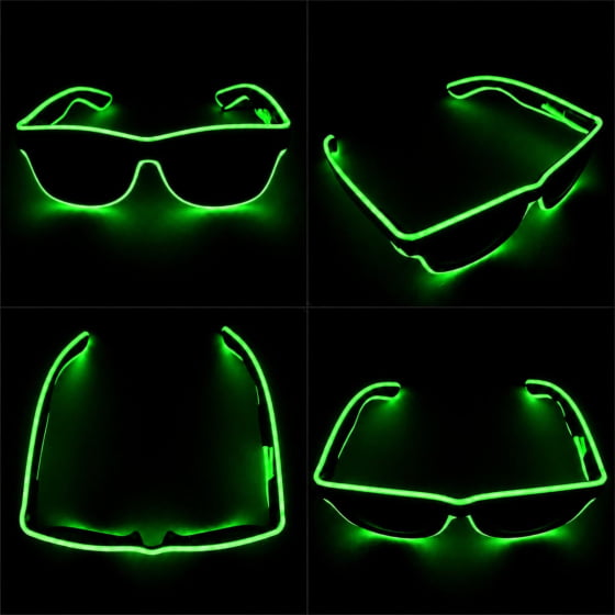 Óculos Luxo Led Festa Balada Cores
