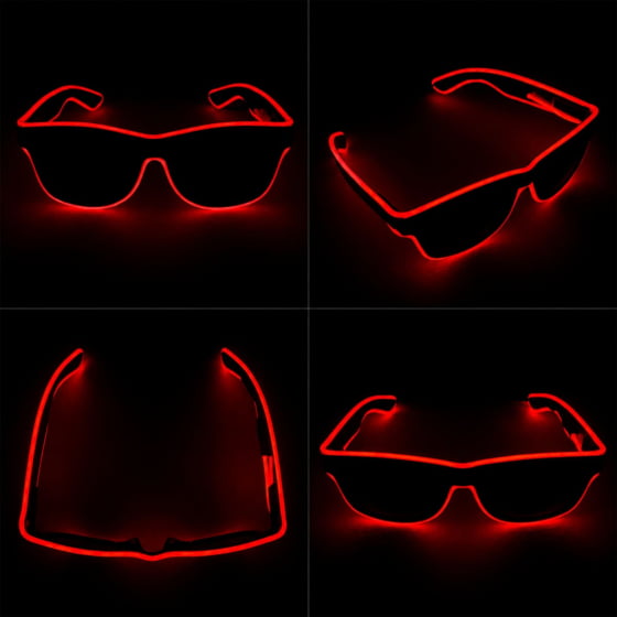 Óculos Luxo Led Festa Balada Cores