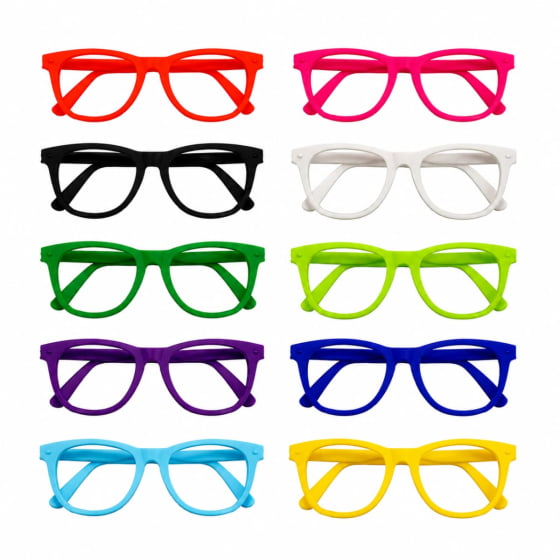 Óculos Nerd sem Lentes - 10 unidades Óculos Nerd sem Lentes - 10 unidades
