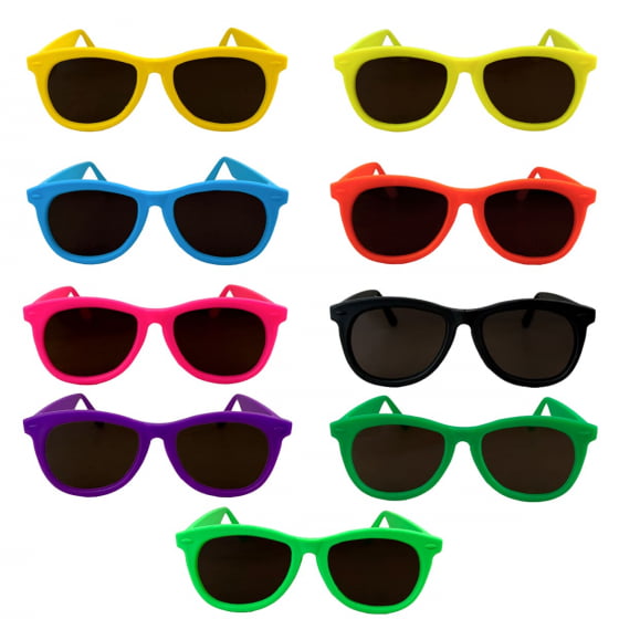 Óculos New Wave Colorido Lente Lisa