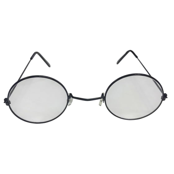 Óculos Redondo Preto Importado Vovozinha Papai Noel Bruxo
