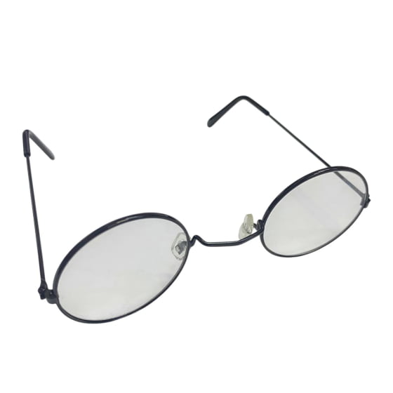 Óculos Redondo Preto Importado Vovozinha Papai Noel Bruxo