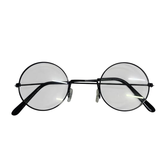 Óculos Redondo Preto Importado Vovozinha Papai Noel Bruxo