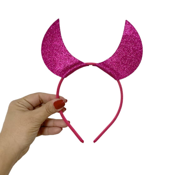 Tiara Diabinha Pink Despedida de Solteira Bride To Be - 10 unidades