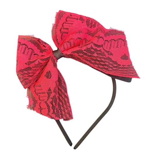 Tiara Laço Renda Anos 80 Festa Retrô Flash Back Carnaval