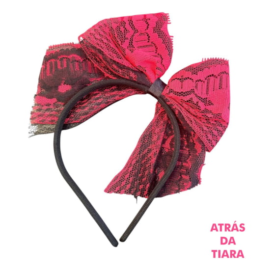 Tiara Laço Renda Anos 80 Festa Retrô Flash Back Carnaval