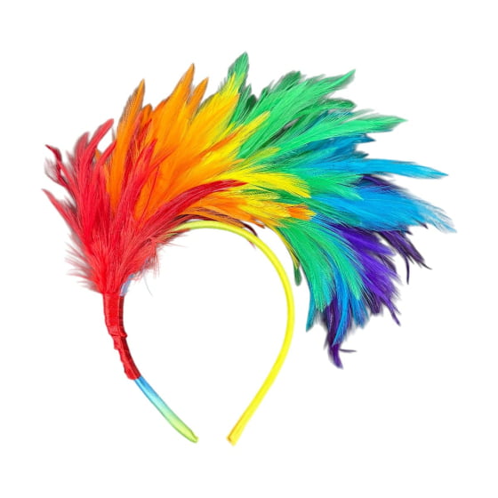 Tiara Penas Coloridas Carnaval Bloquinho