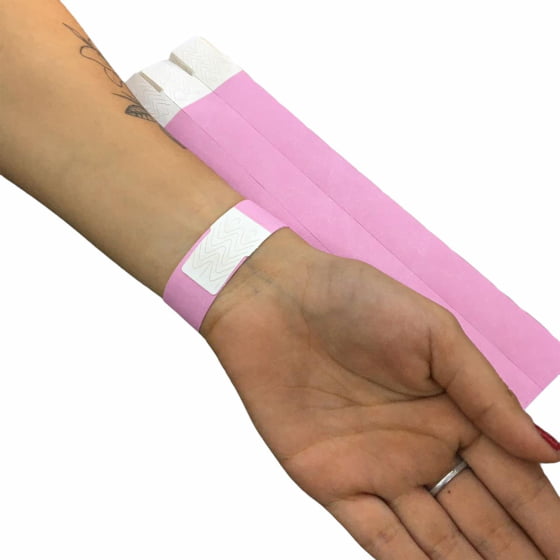 Pulseira Identificação Festas Eventos Baladas Kit Com 100 Un