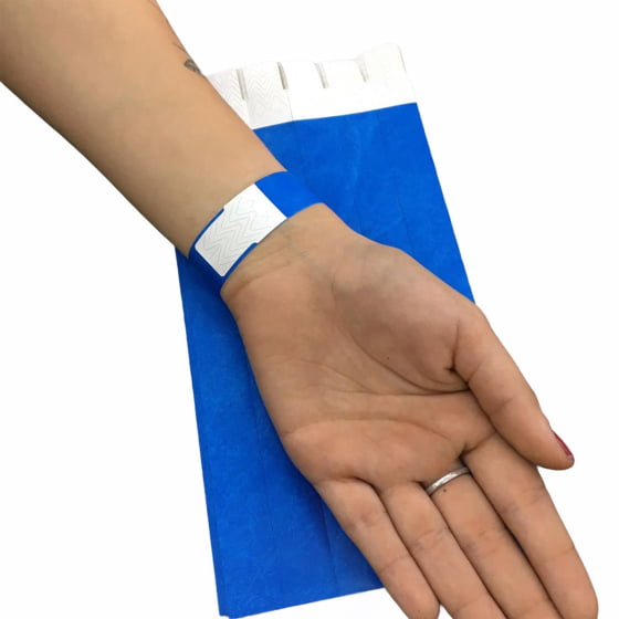 Pulseira Identificação Festas Eventos Baladas Kit Com 100 Un