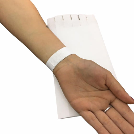 Pulseira Identificação Festas Eventos Baladas Kit Com 100 Un