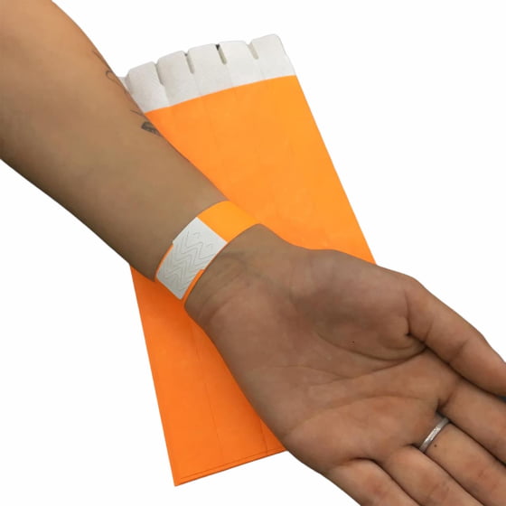 Pulseira Identificação Festas Eventos Baladas Kit Com 100 Un