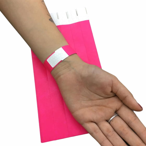 Pulseira Identificação Festas Eventos Baladas Kit Com 100 Un