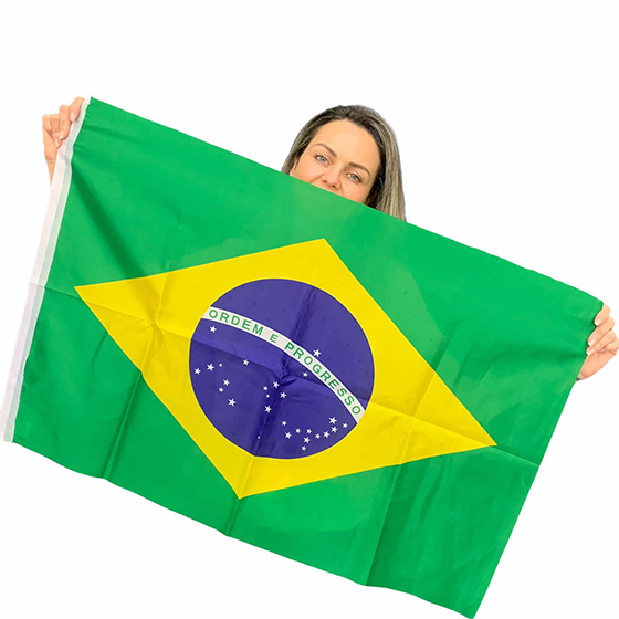 Bandeira do Brasil Grande Tecido 150 cm x 90 cm