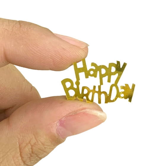 Confete Metalizado Happy Birthday