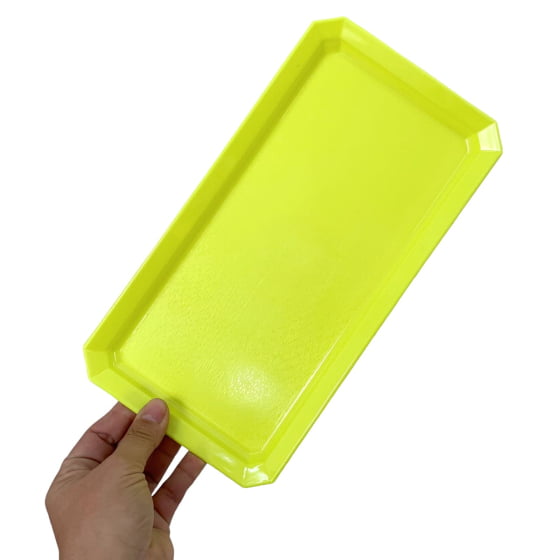 Kit 3 Bandejas Retangular 30x16 Cm Decoração Festa Neon