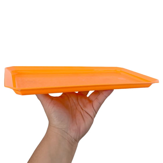 Kit 3 Bandejas Retangular 30x16 Cm Decoração Festa Neon