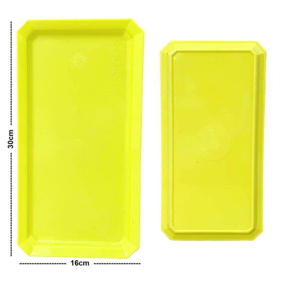 Kit 3 Bandejas Retangular 30x16 Cm Decoração Festa Neon