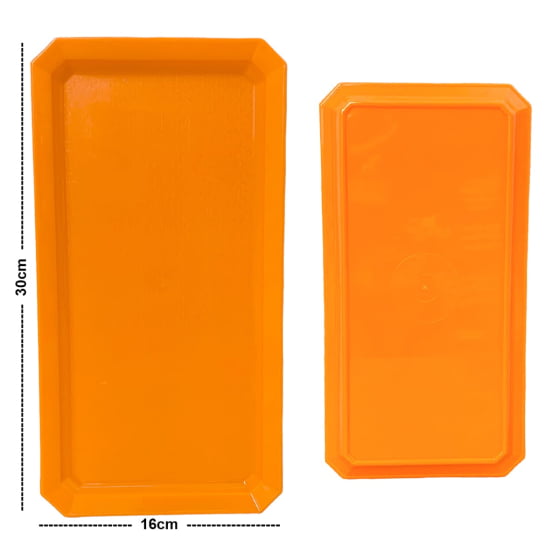 Kit 3 Bandejas Retangular 30x16 Cm Decoração Festa Neon