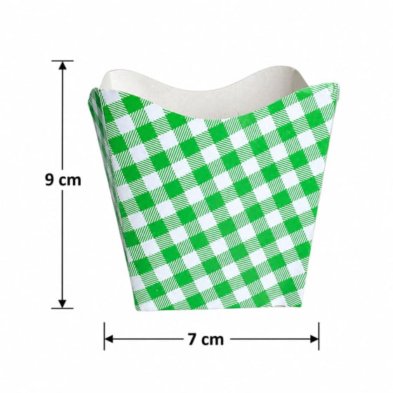 Cachepot de Papel Cartonado Xadrez 10 Unidades