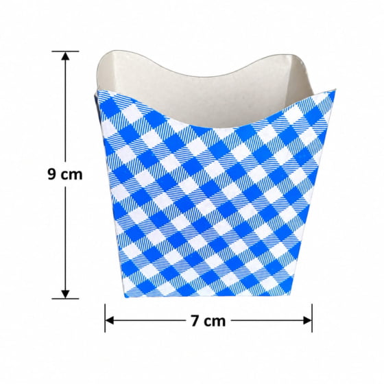 Cachepot de Papel Cartonado Xadrez 10 Unidades