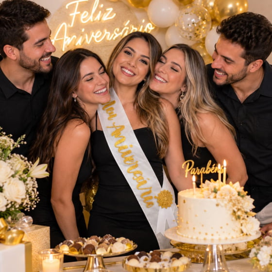 Faixa Aniversariante Meu Aniversário Festa Surpresa