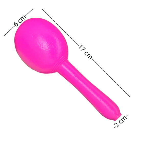 Maraca De Plástico Colorida - Kit C/ 20 Melhor Preço!